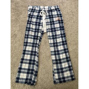 UVA University Of Virginia Cavaliers Blue Plaid Pajama Pants NCAA Loungewear L